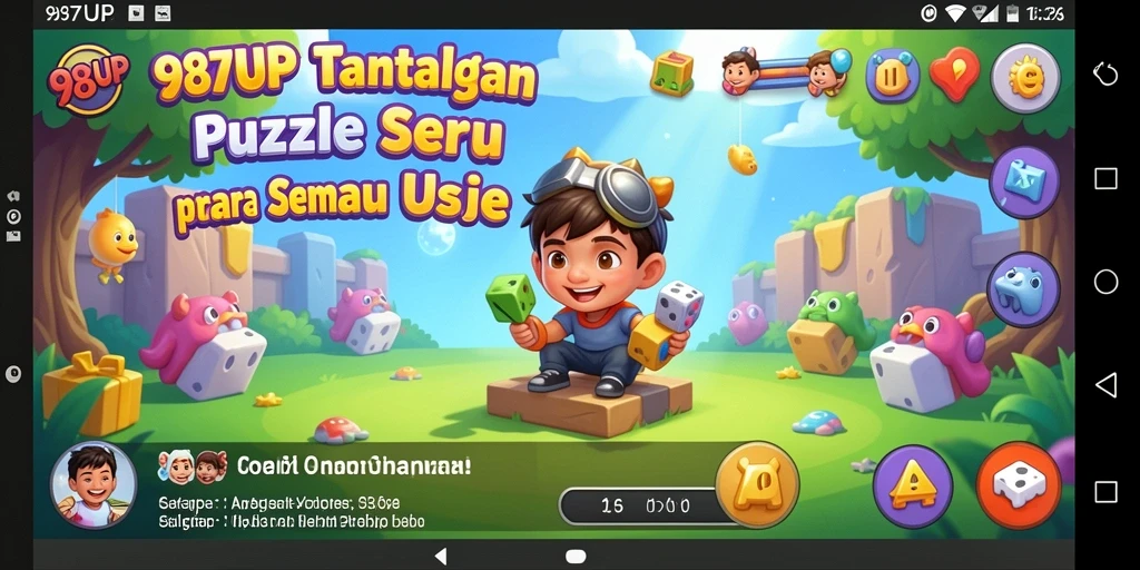 Screenshot menunjukkan gameplay menantang dari 987UP.