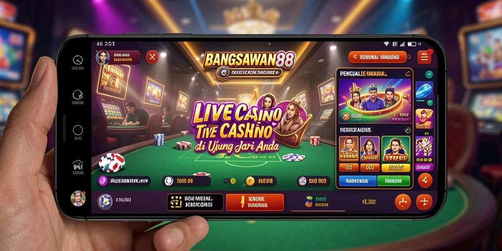 Tampilan gameplay menarik dari BANGSAWAN88 dalam suasana Live Casino.