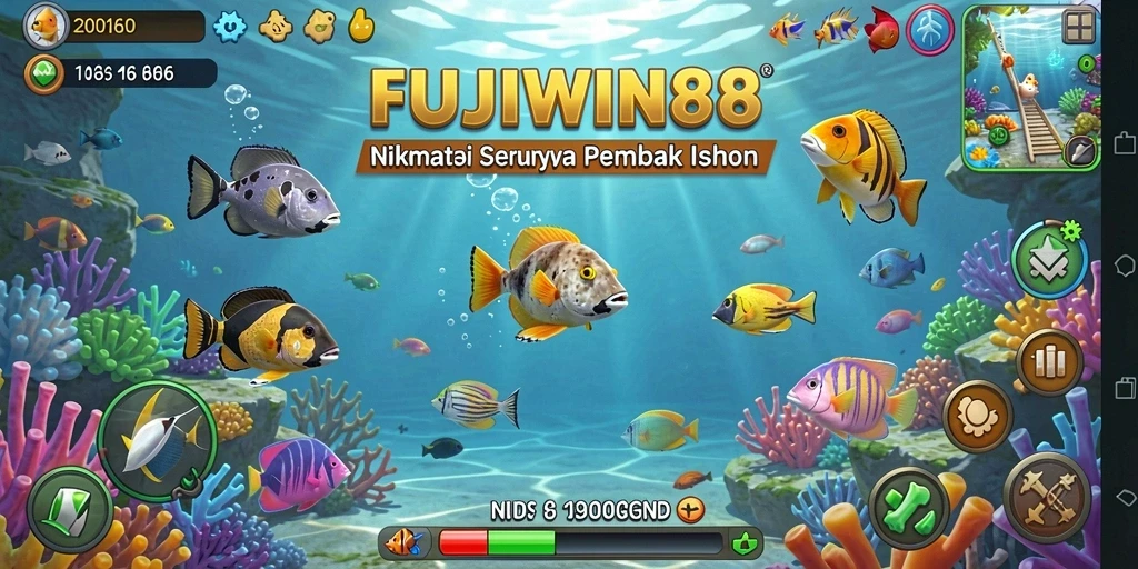 Tampilan menarik dari gameplay Tembak Ikan FUJIWIN88