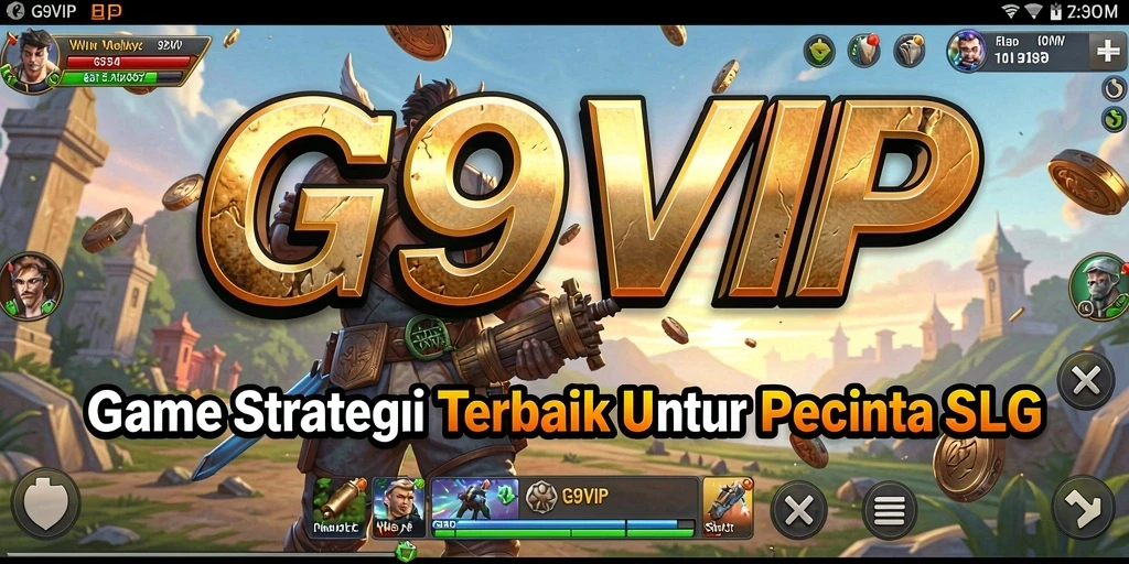Tangkapan layar G9VIP menampilkan aksi pertempuran strategis yang mendebarkan.