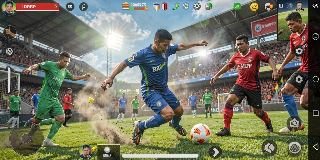 Tampilan gameplay yang mendebarkan dalam <strong>IDRRP</strong> bersama pemain-pemain terkenal.