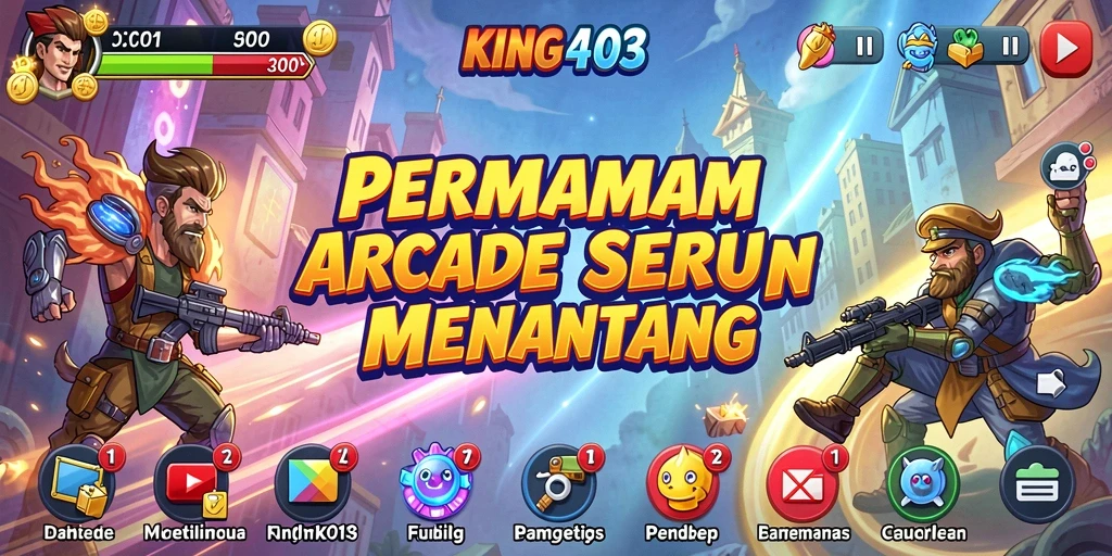 Tampilan gameplay KING403 yang penuh warna dan seru.