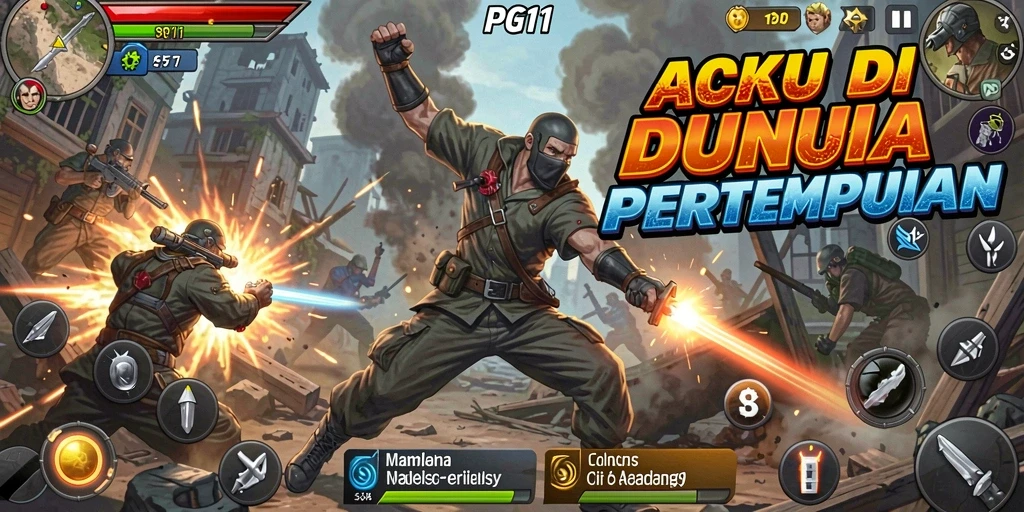 Tampilan seru dari gameplay PG11 yang penuh aksi.