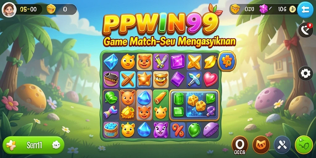 Tampilan gameplay seru dengan kombinasi warna-warni dalam PPWIN99.
